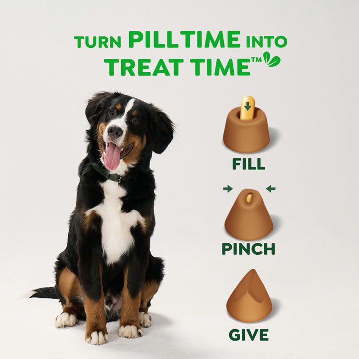 Pill Pockets for Dogs Chicken Flavor Large, Capsule Size Soft Dog Treats, 7.9 Oz, (30 Pk)
