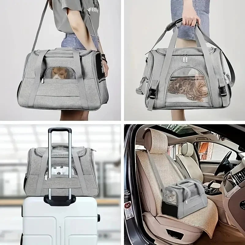Pet Carrier for Large and Medium Cats, Soft-Sided Pet Carrier for Big Medium Cats and Puppy, Dog Carriers