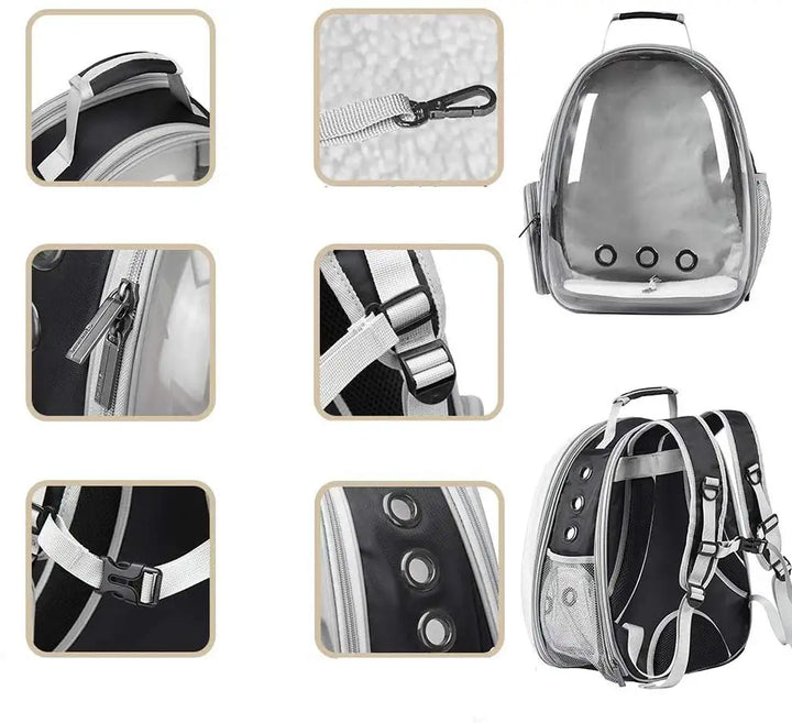 Cat Bag Expandable Cat Carrier Backpack Portable Pet Puppy Traveling Outdoor Backpack Transporter Conveyor Cats Bag Pet Supplie