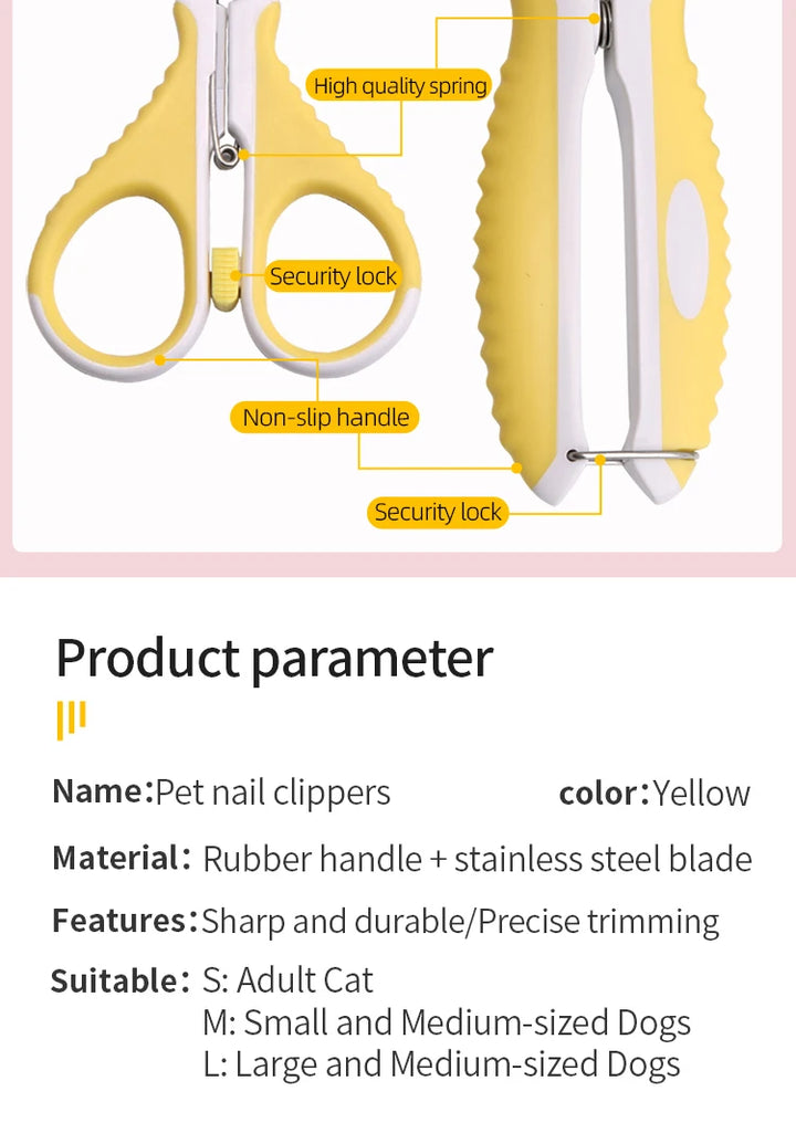 Pet Nail Clipper Scissors Pet Dog Cat Nail Toe Claw Clippers Scissors Trimmer Grooming Tools for Animals Pet Supplies