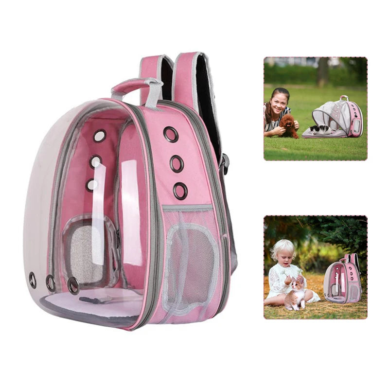 Cat Bag Expandable Cat Carrier Backpack Portable Pet Puppy Traveling Outdoor Backpack Transporter Conveyor Cats Bag Pet Supplie