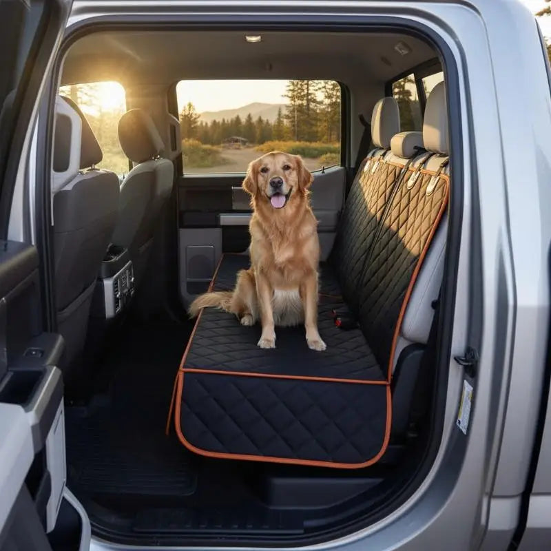 [G] Pet Dog Cat Car Seat Cover Pet Car Seat Pet Car Carrier Cushion Waterproof Wear Resistant Rear Seat Portable Pet Supplies