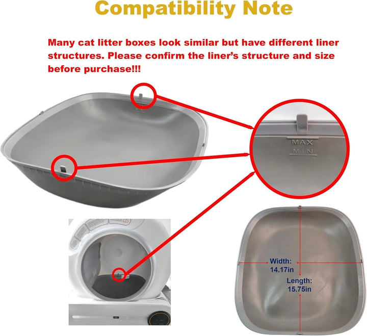 Automatic Cat Litter Box Accessories Bin Door Collecting Feces Bottom Capsule Garbage Bag for Cat Toilet Litter Box