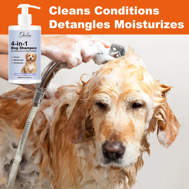 Pet shampoo, cat and dog shampoo, pet cleaning, pet odor removal hair protection, making hair softer, preventing pet hair loss