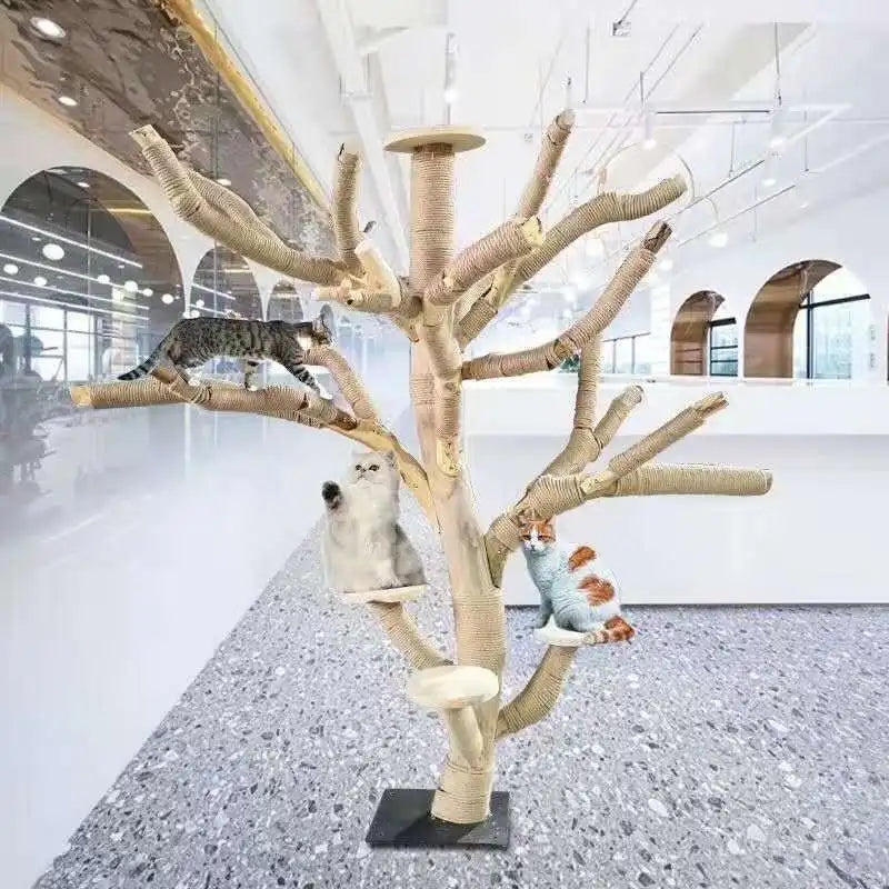Nature Tree Cat Climbing Small Family Large Tree Cat Climbing Pet Tree House Indoor Habitat Pet Training Supplies Best GIft
