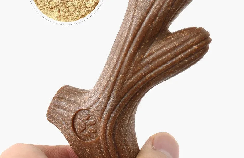 Pet Dog Chew Toys Teeth Clean Stick Interesting Pine Wood Cute Bone Shape Durable Bite Puppy Interactive Toy Pet Supplies