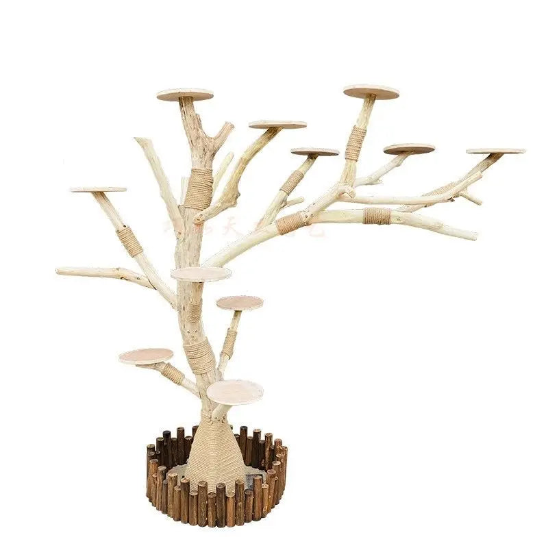 Nature Tree Cat Climbing Small Family Large Tree Cat Climbing Pet Tree House Indoor Habitat Pet Training Supplies Best GIft