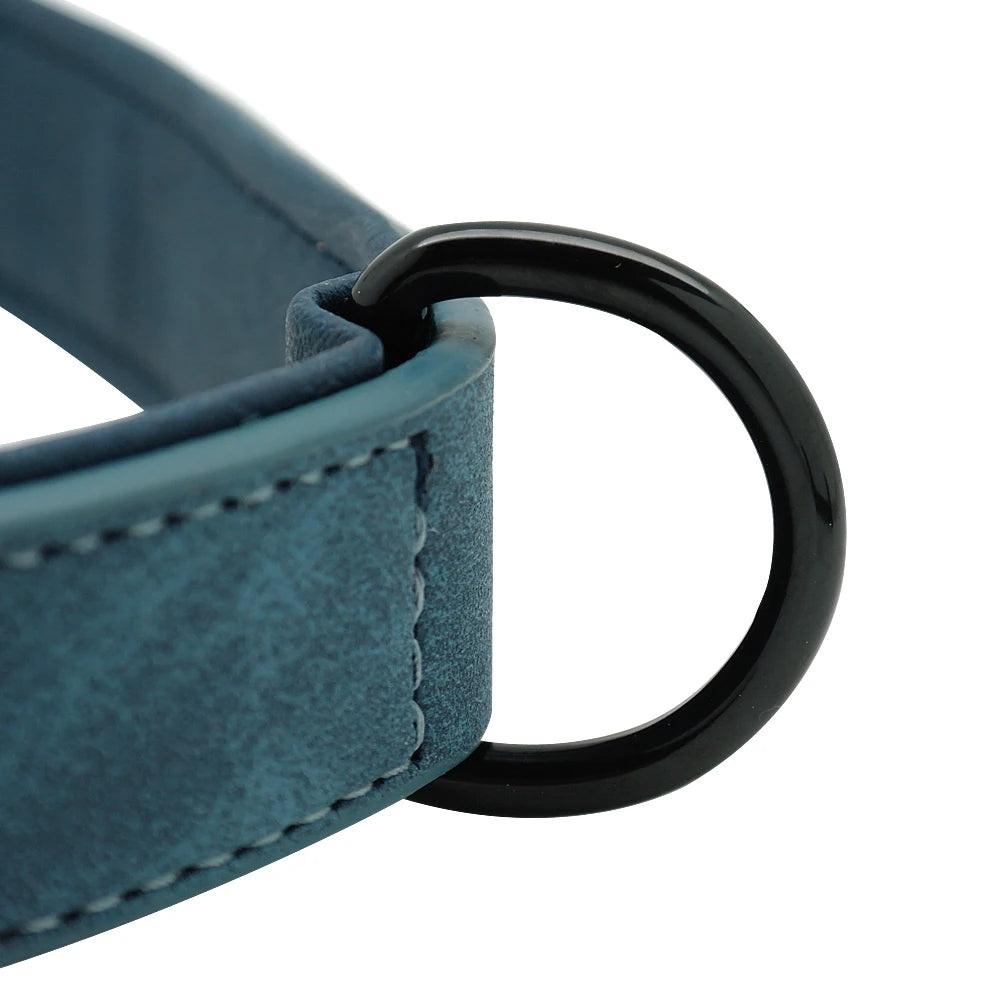 Leather Dog Collar Leash Custom Durable Leather Pet Collars and Leashes Walking Leads Strap Cusomized for Small Medium Large Dog