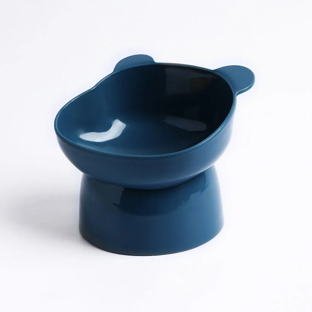 Pet Bowl Large Capacity Cats Bowls Oblique Mouth Cute Cartoon Cat Shape Cat Dog Food Dispenser Pet Feeder Pets Supplies