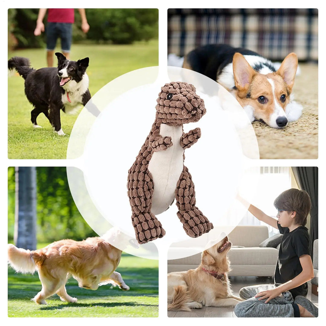 Fun Pet Toy Dog pet plush Dinosaur toy interactive sound anti-demolition home large and small dog boredom companion toy