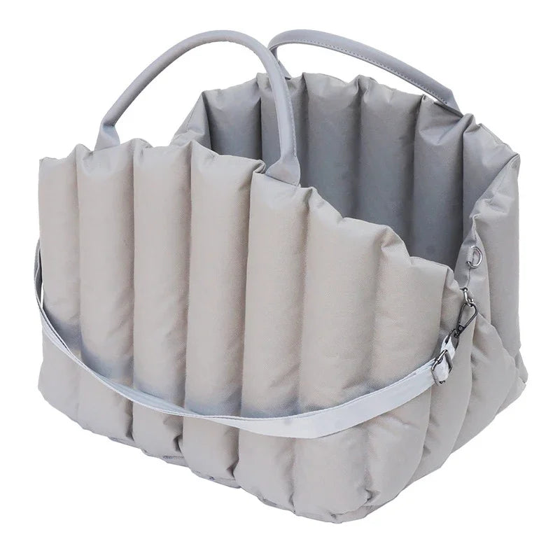 Portable Pet Dog Bag for Travel Luxury Handbag Winter Warm Removable Portable Outdoor Travel Safety Seat Bag Cat supplies