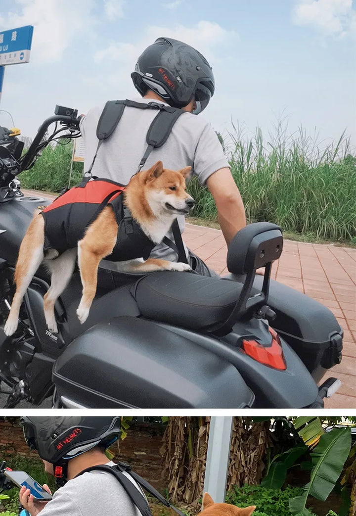 Pet Travel Backpack Shoulder Carrier Outdoor Hiking Walk Durable Comfortable Oxford Fabric Dog Carrying Bag Strap Fixation Bag