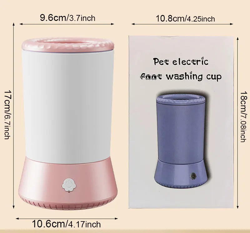 Pet Paw Cleaner Remove Dust Dirt Hair Comfortable Automatic Dog Paw Washer USB Rechargeable Foot Cleaning Machine Dog Brushes