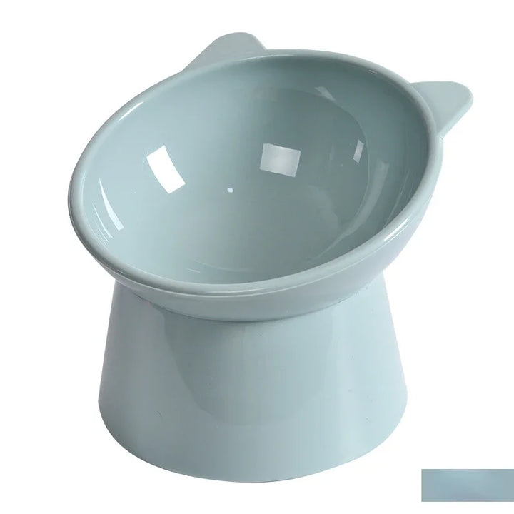 Pet Bowl Large Capacity Cats Bowls Oblique Mouth Cute Cartoon Cat Shape Cat Dog Food Dispenser Pet Feeder Pets Supplies