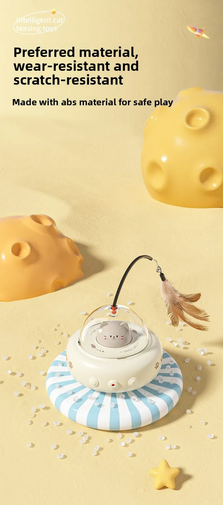 Intelligent automatic cat teasing toys self-hilarity relieving boredom electric induction cat toys pet supplies