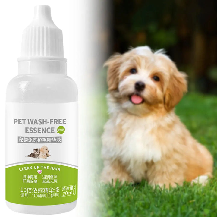 Pet Dry Shampoo Spray Puppy Gentle No-Rinses Fur Cleaner Eliminates Odor Long-Lasting Fresh-Scent Pet Care