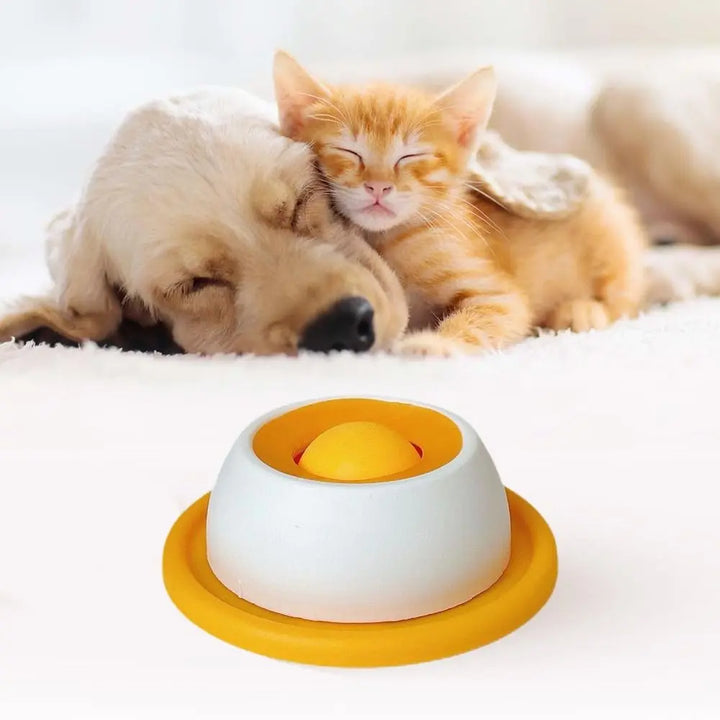 Funny Interactive Pet Lick Toys Training Promotes Dental Health Yogurt Licking Plate Self-Soothing Slow Feeder For Dogs Cats