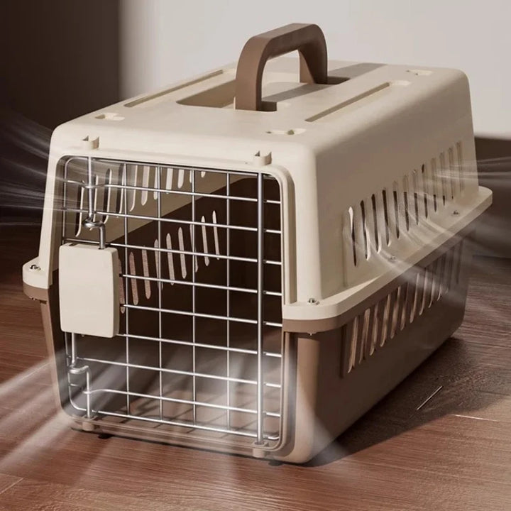 Outdoor Pet Cat Carrier Bag - Large Capacity Aviation Box with Car Mounted Design, Breathable & Portable