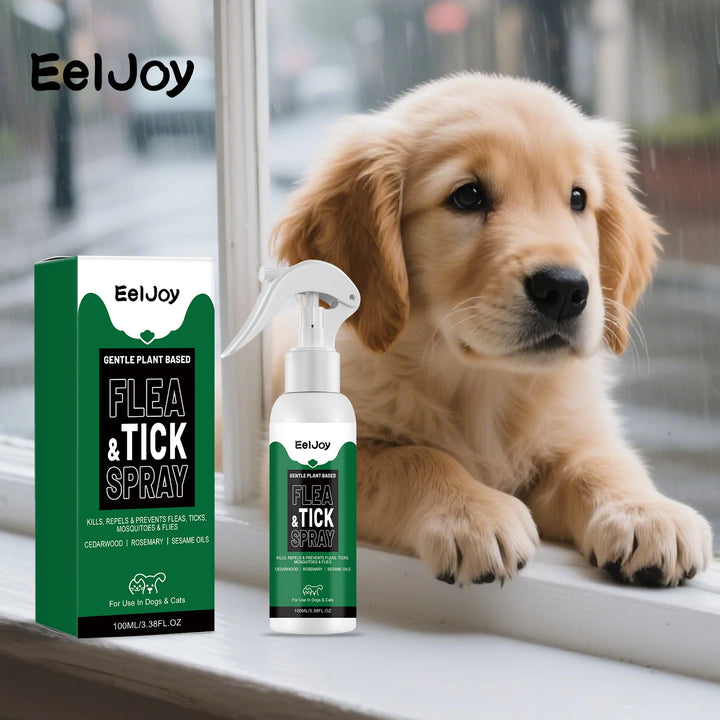 Dog Cat Flea Tick Repellent Spray Fur Protection Pet Parasite Control Solution Pets Soothing Care Natural Pets Insect Anti Spray