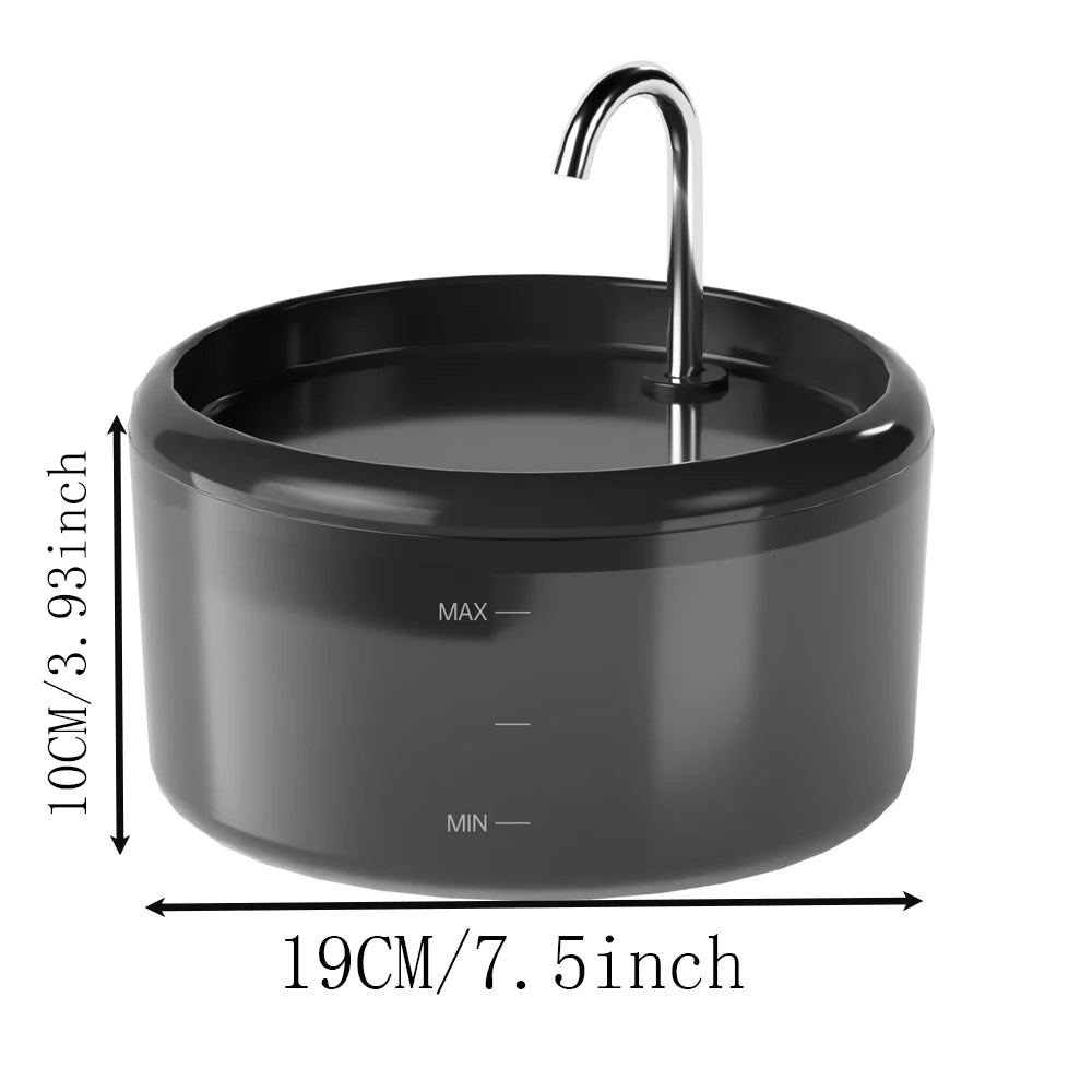 Automatic Water Fountain:Pet Water Fountain Pet Water Feeder Indoor Cat/Dog Drinking Bowl Water Dispenser Silent( No 5V 1A Plug)