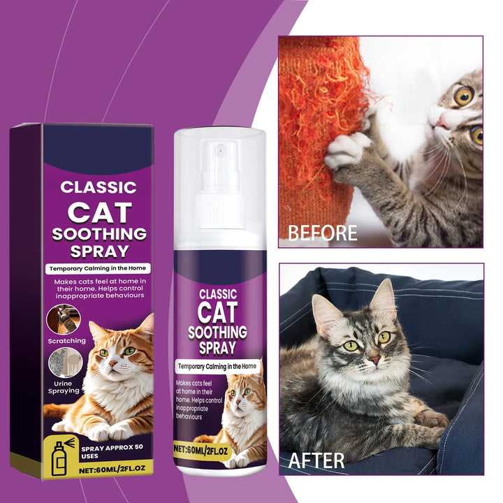 60ml Pet Calming Spray Prevent Howling Reduce Anxiety Soothe Mood Pet Dog Cat Estrus Calming Prohibition Spray Pet Supplies