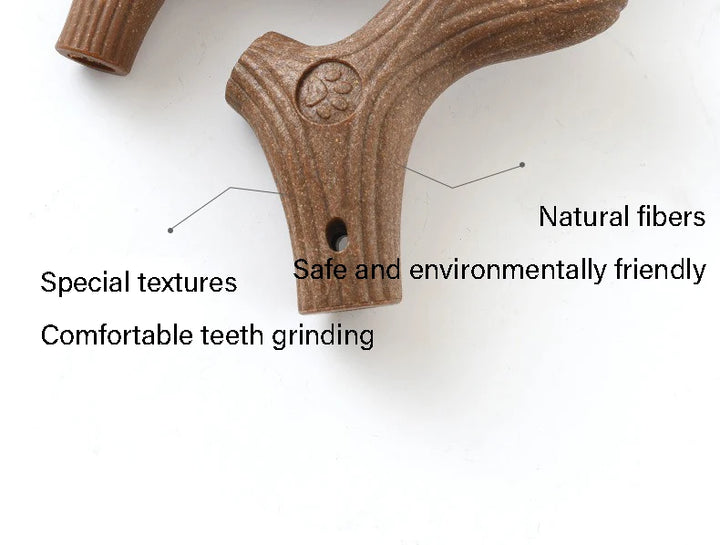 Pet Dog Chew Toys Teeth Clean Stick Interesting Pine Wood Cute Bone Shape Durable Bite Puppy Interactive Toy Pet Supplies