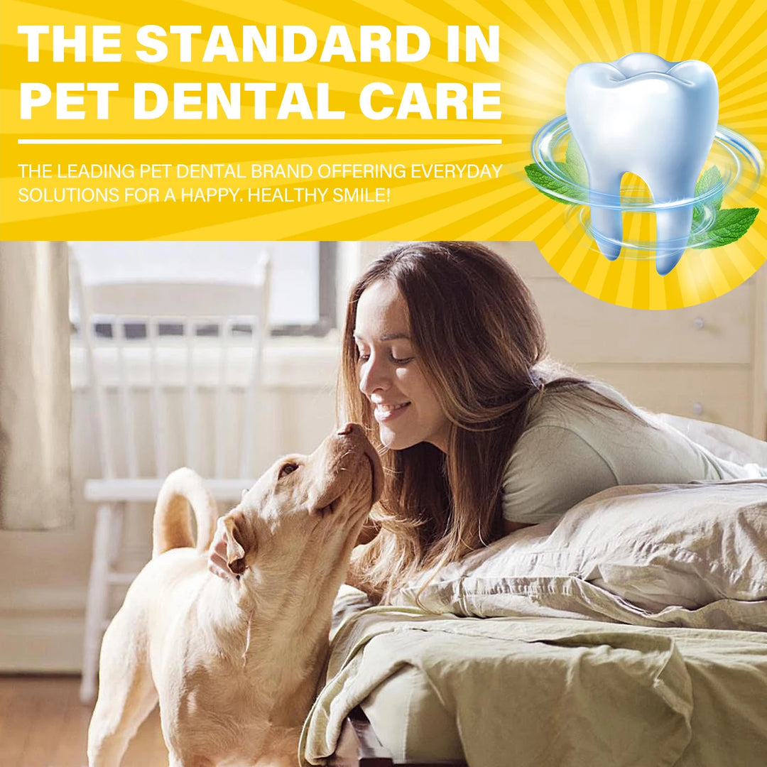 Dog Cat Dental Care Kit Milk Toothpaste Toothbrush Deep Clean Freshens Breath Reduces Plaque Tartar Oral Care For All Breeds