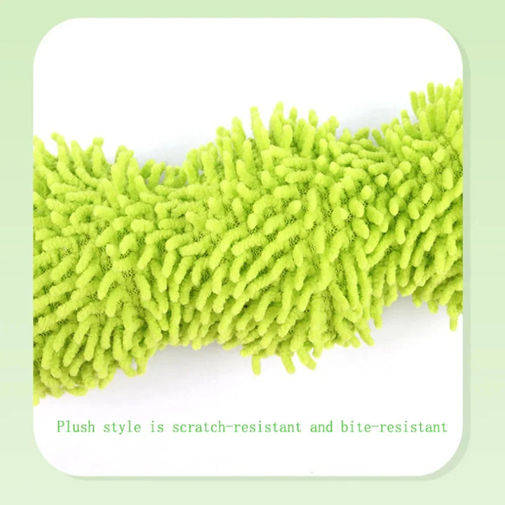 Cat plush toy pet amusing cat to relieve boredom interactive scratch-resistant and bite-resistant green animal toy