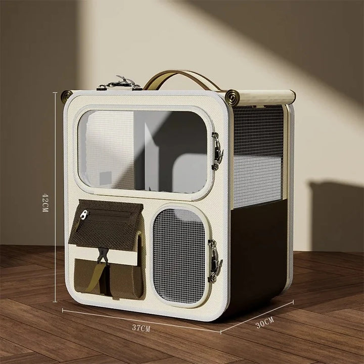 Rolling Cat Carrier with Wheels for Large Cats Small Dogs Up To 10kg  Ideal for Travel Walking and Camping Cat Handbag Dog Bag