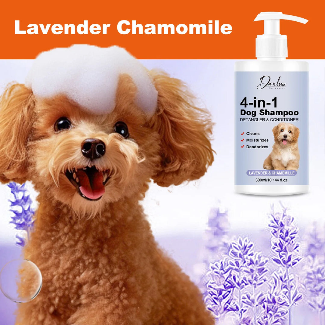 Pet shampoo, cat and dog shampoo, pet cleaning, pet odor removal hair protection, making hair softer, preventing pet hair loss