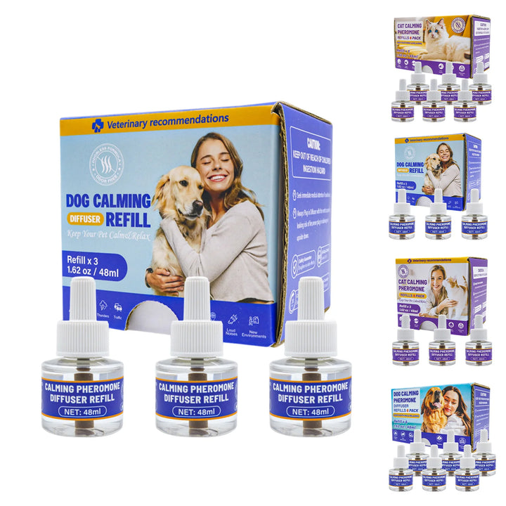 3/6pcs Pet Calming Diffuser, 3 In1 Pet Pheromones, Pheromones For Pet Relief Stress Anxiety Reduce Aggression Barking, 48ml
