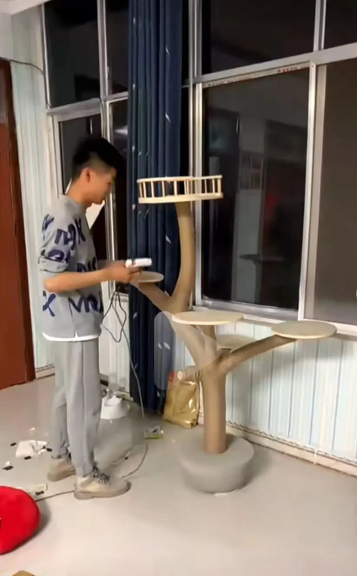 Nature Tree Cat Climbing Small Family Large Tree Cat Climbing Pet Tree House Indoor Habitat Pet Training Supplies Best GIft