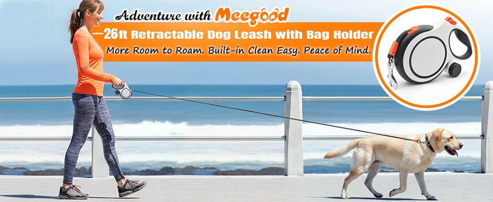 5m 8m 50kg Dog Leash Retractable Roulette Collar for Small Big Dogs Accessories Adjustable Walking Hiking French Bulldog Rope