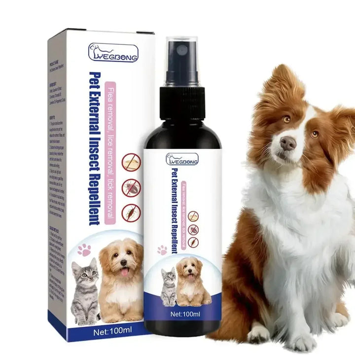 Pet Flea And Tick Repellent Spray Insect Killer Anti Itch Relief Mild Safe Insect Repellent Spray For Dog Cat Pet Care Supplies