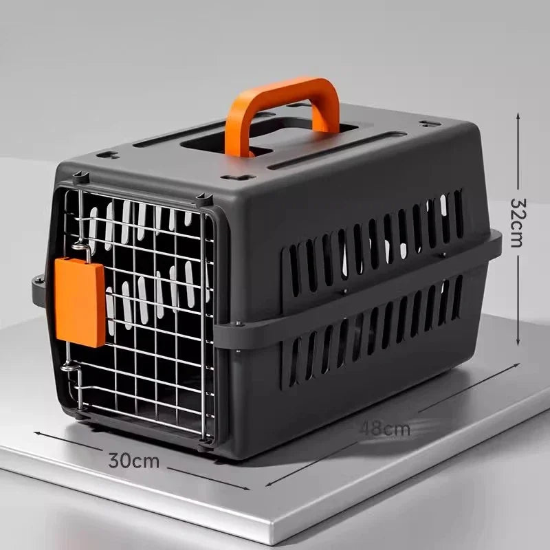 Outdoor Pet Cat Carrier Bag - Large Capacity Aviation Box with Car Mounted Design, Breathable & Portable