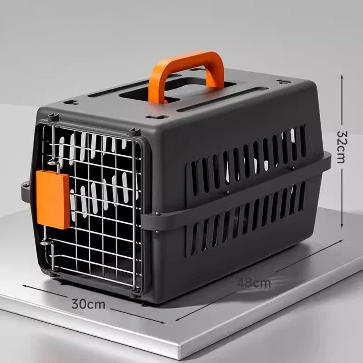 Outdoor Pet Cat Carrier Bag - Large Capacity Aviation Box with Car Mounted Design, Breathable & Portable