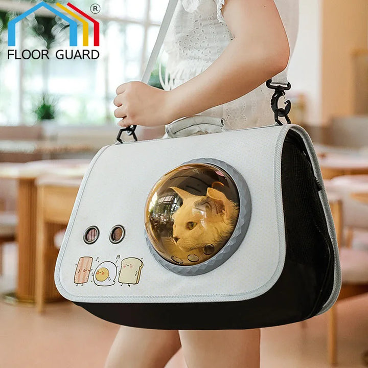 portable Cat Carrier Bag for Cats Pet Carriers Backpacks for Small Dogs Transparent Window Breathable Dog Cat Carrier for Travel