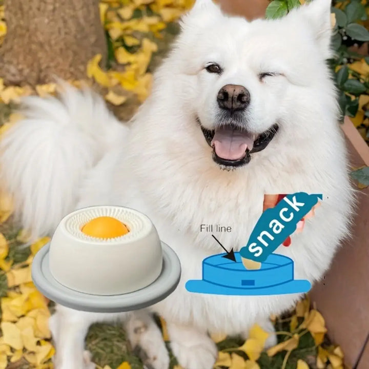 Funny Interactive Pet Lick Toys Training Promotes Dental Health Yogurt Licking Plate Self-Soothing Slow Feeder For Dogs Cats