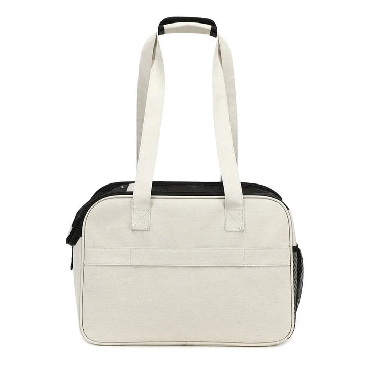 Pet carrier bag for cats and small dogs, portable handbag for outings, large-capacity pet carrier for puppies