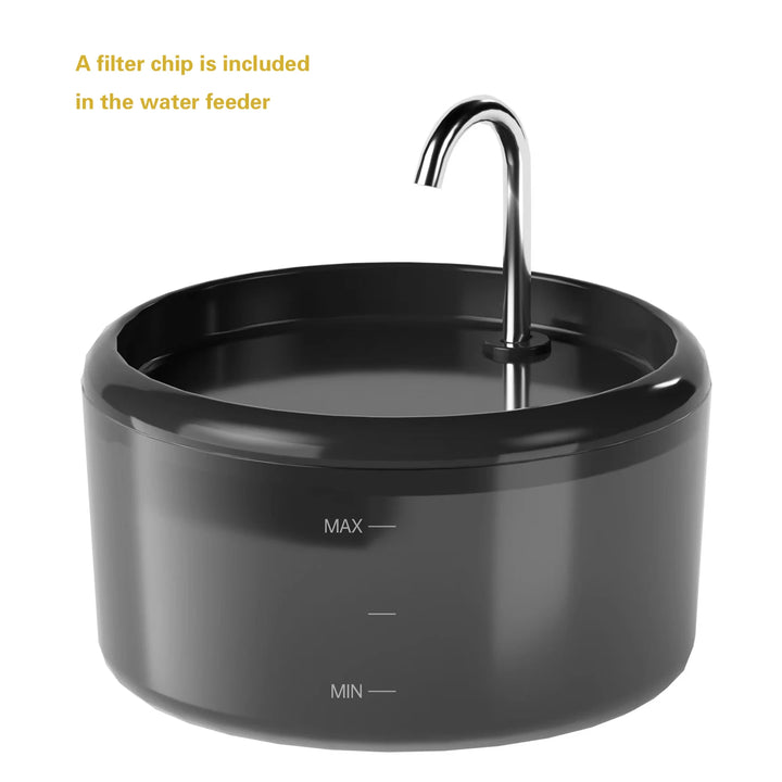 Automatic Water Fountain:Pet Water Fountain Pet Water Feeder Indoor Cat/Dog Drinking Bowl Water Dispenser Silent( No 5V 1A Plug)