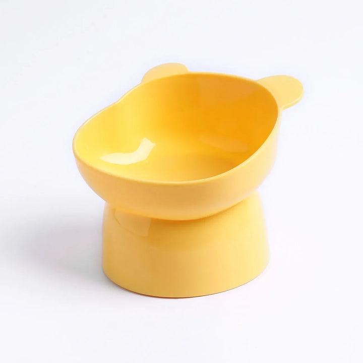 Pet Bowl Large Capacity Cats Bowls Oblique Mouth Cute Cartoon Cat Shape Cat Dog Food Dispenser Pet Feeder Pets Supplies