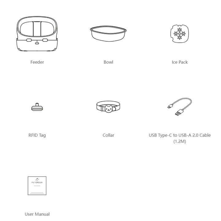 New Petoneer NutriCare Feeder Tailored For Multi-Pet Households Pet feeder Cat And Dog Feeder With App Global Version