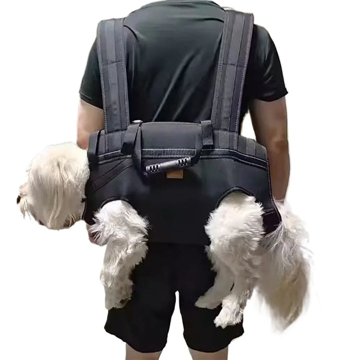 Pet Travel Backpack Shoulder Carrier Outdoor Hiking Walk Durable Comfortable Oxford Fabric Dog Carrying Bag Strap Fixation Bag