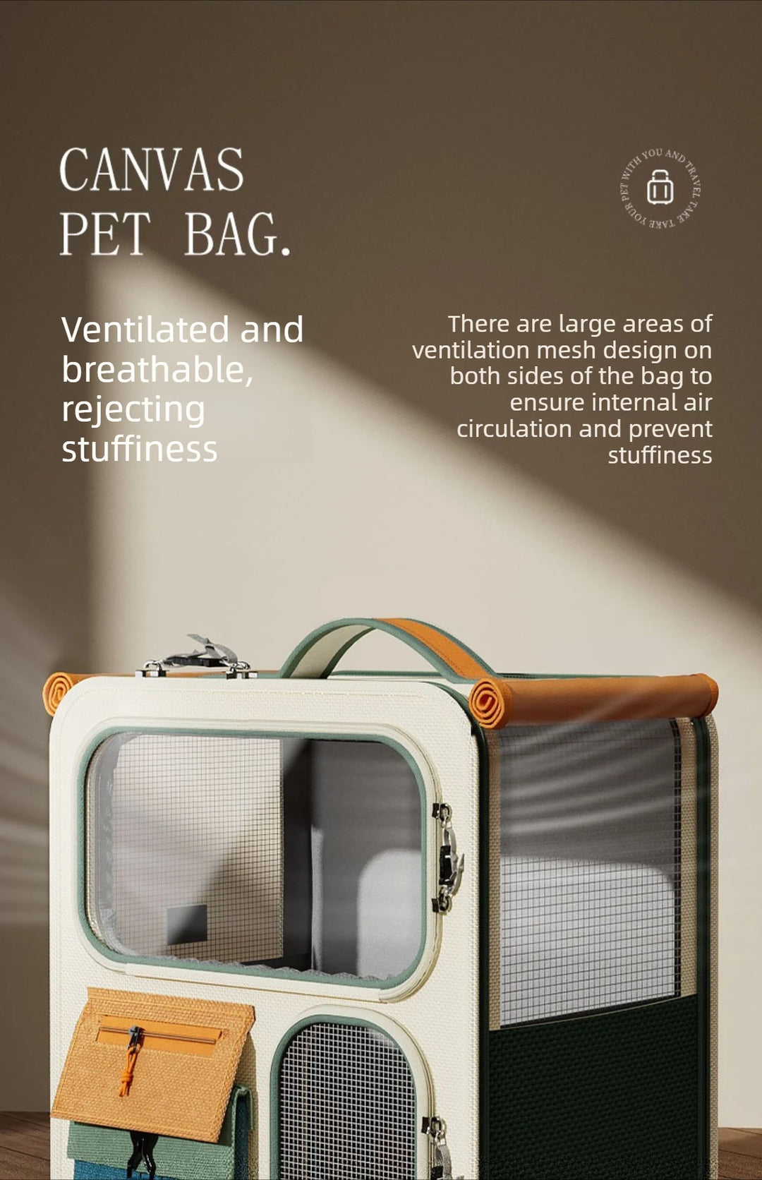 Rolling Cat Carrier with Wheels for Large Cats Small Dogs Up To 10kg  Ideal for Travel Walking and Camping Cat Handbag Dog Bag