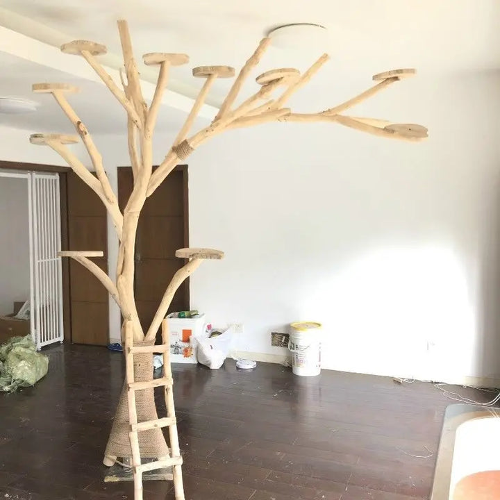 Nature Tree Cat Climbing Small Family Large Tree Cat Climbing Pet Tree House Indoor Habitat Pet Training Supplies Best GIft