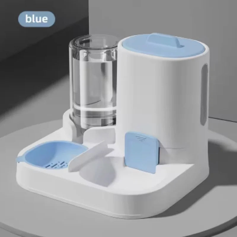 Cat feeding water feeder dog bowl cat bowl smooth food and water supply two-in-one water dispenser cat bowl pet supplies