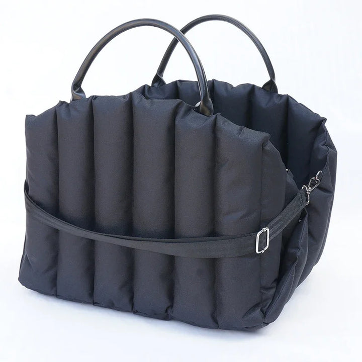 Portable Pet Dog Bag for Travel Luxury Handbag Winter Warm Removable Portable Outdoor Travel Safety Seat Bag Cat supplies