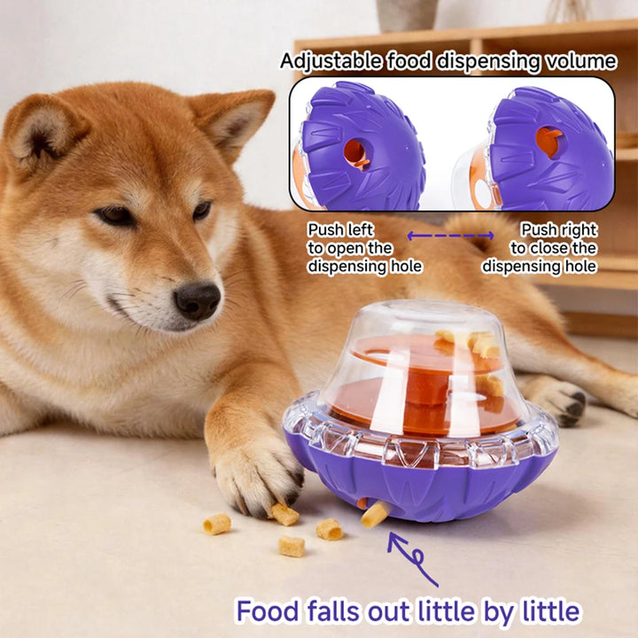 Pet Dog Fun Bowl Feeding Toys Dog Cat Shaking Leakage Food Ball Food Dispenser Tumbler Feeder Pet Interactive Toys Pet Supplies