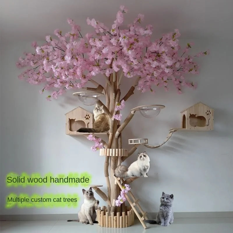 Nature Tree Cat Climbing Small Family Large Tree Cat Climbing Pet Tree House Indoor Habitat Pet Training Supplies Best GIft