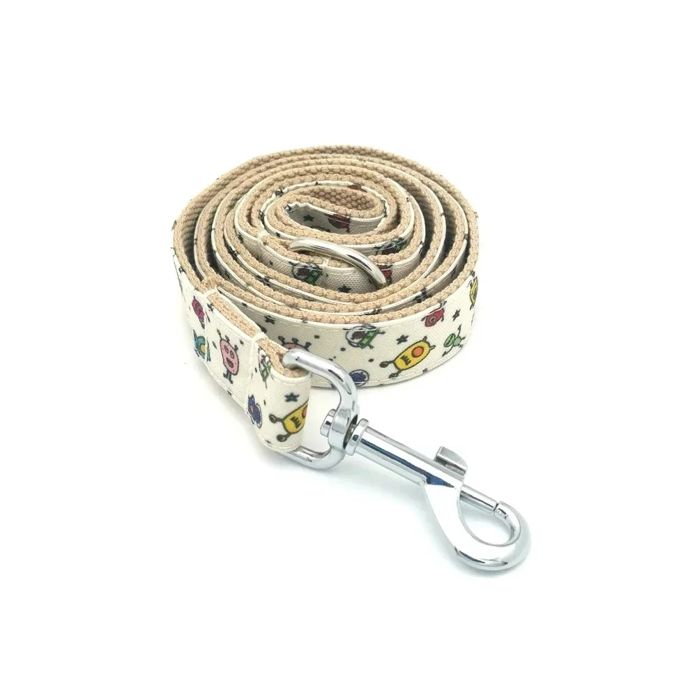 Free Engraving Personalized Dog Collars,Matching Leashes,Customized ID Name Contacts Muilti Design Adjustable Pet Collars